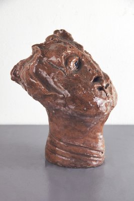 Adriano Tuninetto, Expressionist Sculpture of Demon, 1960s, Terracotta-LMR-1816486