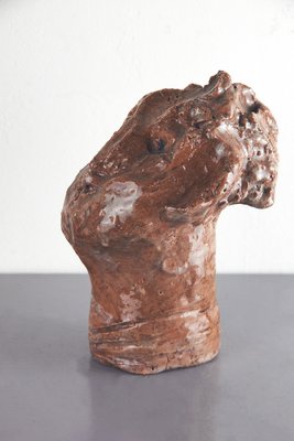 Adriano Tuninetto, Expressionist Sculpture of Demon, 1960s, Terracotta-LMR-1816486