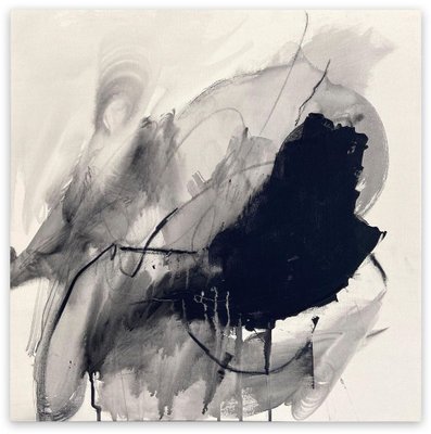 Adrienn Krahl, Monochrome Abstraction Part 1, Acrylic & Mixed Media on Canvas, 2021-RMD-1443777