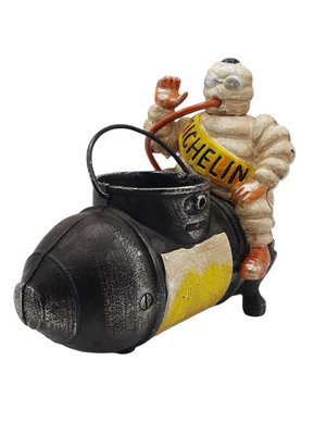 Advertising Figurines in Iron from Bibendum Michelin, 1950s, Set of 2-TCS-1144055