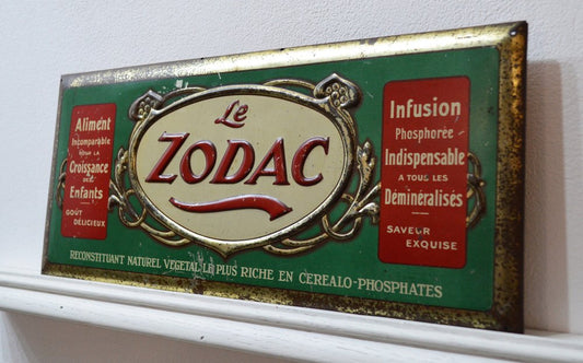 Advertising Plaque from Le Zodac, 1940s