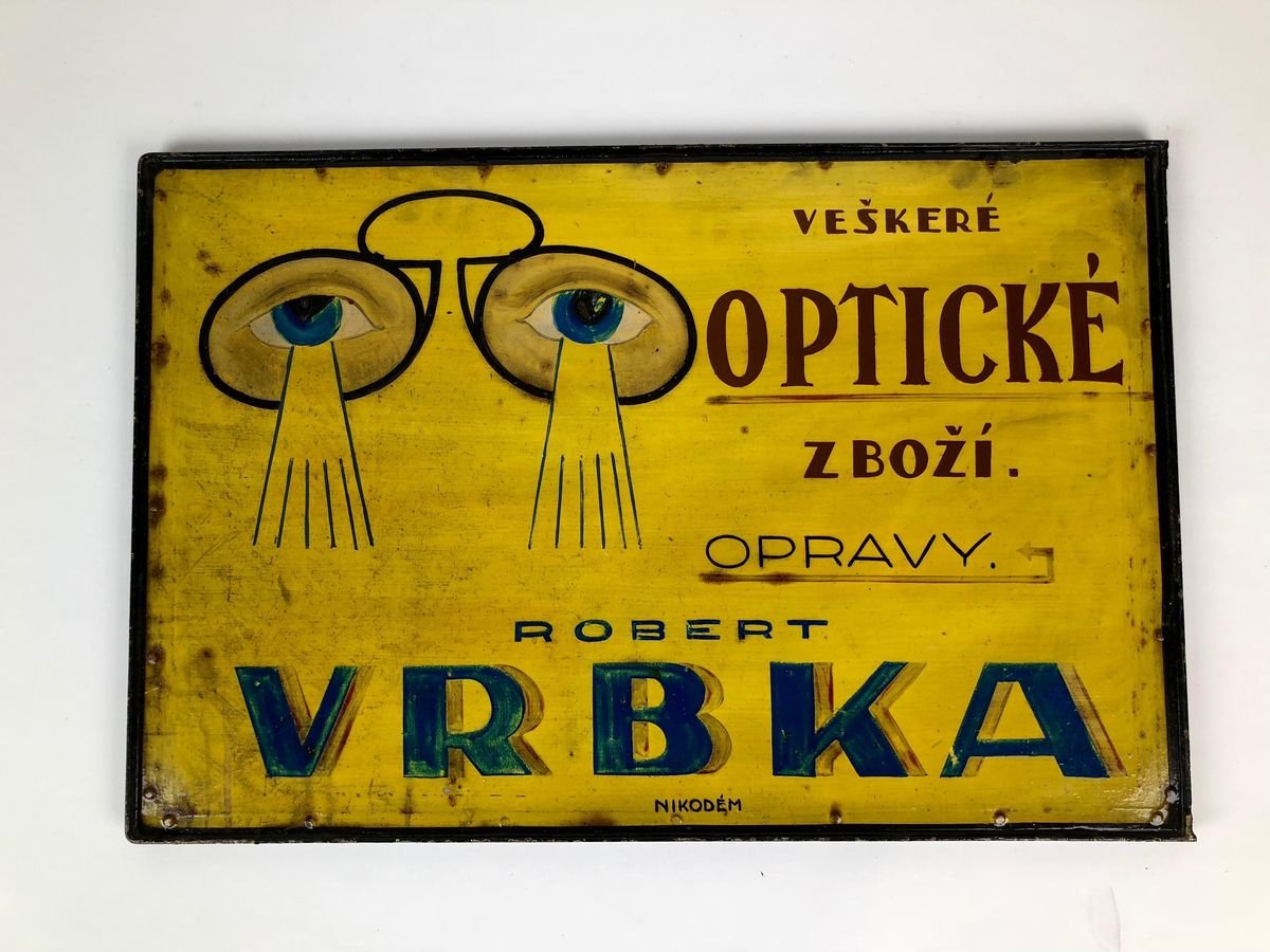 Advertising Sign for an Optician, 1920s