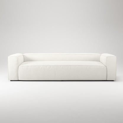 Decotique Grand 3-Seater Sofa Steam/White