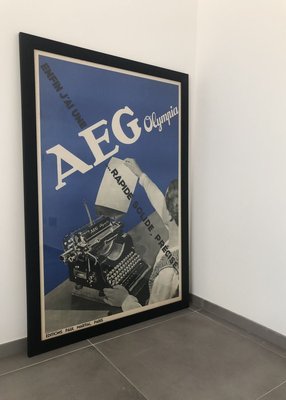 AEG Olympia Promotional Poster by Francis Bernard for Paul Martial, 1935-MOH-910812