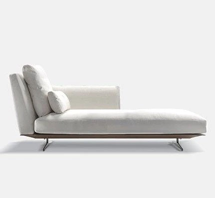 EVERGREEN Chaise Longue SX CM. 97X196 (Upholstery Material - LEATHER NABUK) (Request Info)