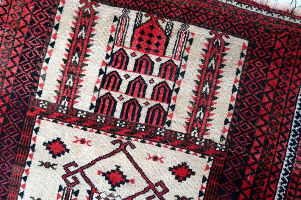 Afghan Baluch Prayer Rug, 1910s-JZV-1420849