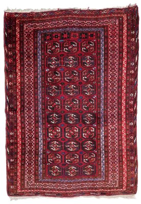 Afghan Handmade Ersari Rug, 1920s-JZV-1371683