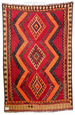 Afghan Nomadic Kilim Rug, 1930s-UZN-1393495