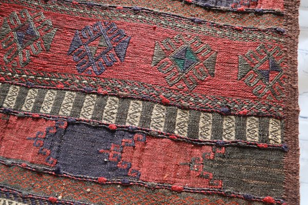 Afghan Oriental Nomadic Beloch Sumakh Kilim Runner Rug, 1920s-UZN-1410997