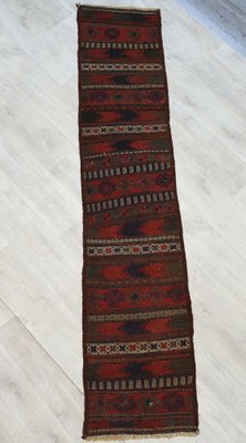 Afghan Oriental Nomadic Beloch Sumakh Kilim Runner Rug, 1920s-UZN-1410997