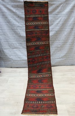 Afghan Oriental Nomadic Beloch Sumakh Kilim Runner Rug, 1920s-UZN-1410997