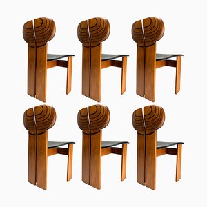 Africa Chairs by Afra & Tobia Scarpa for Maxalto, Italy, 1975, Set of 6-KKZ-2031906