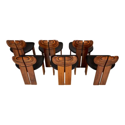 Africa Chairs by Tobia & Afra Scarpa for Maxalto, 1976, Set of 6-RPH-1807225