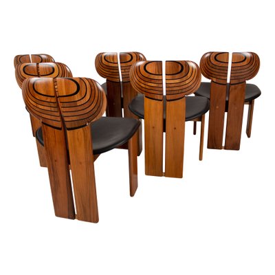 Africa Chairs by Tobia & Afra Scarpa for Maxalto, 1976, Set of 6-RPH-1807225