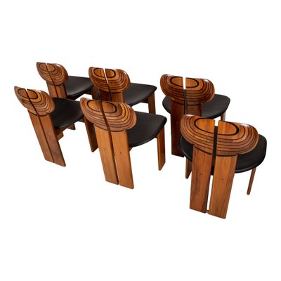 Africa Chairs by Tobia & Afra Scarpa for Maxalto, 1976, Set of 6-RPH-1807225