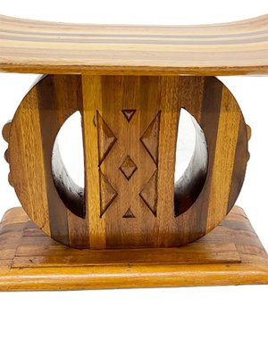 African Ashanti-Asante Style Wooden Stool-UCH-1224288