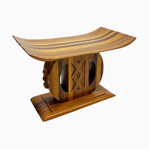 African Ashanti-Asante Style Wooden Stool-UCH-1224288