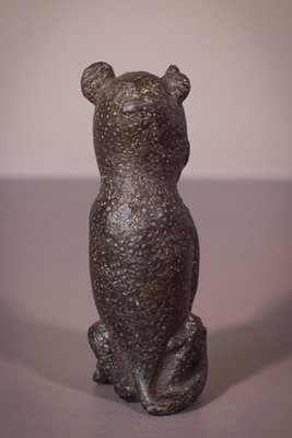 African Benin Bronze Leopard Sculpture, 20th-Century-AOI-1350942