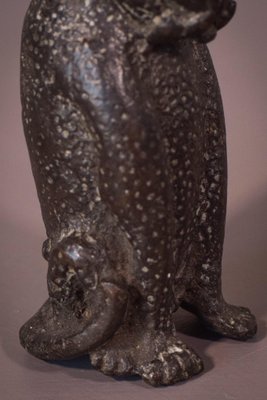 African Benin Bronze Leopard Sculpture, 20th-Century-AOI-1350942