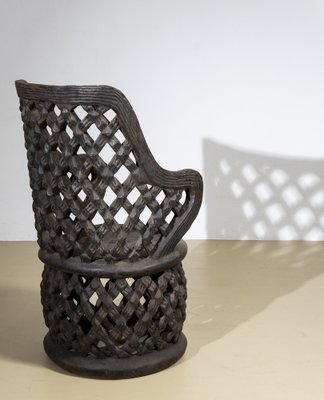 African Sculpted Bamileké Throne Chair, 1980s-BUB-1813759