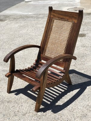 African Style Cane Armchair, 1950s-SSK-1332132