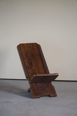 African Tribal Hand Carved Folding Palaver Chair, 1960s-MXF-1419294