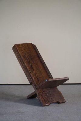 African Tribal Hand Carved Folding Palaver Chair, 1960s-MXF-1419294