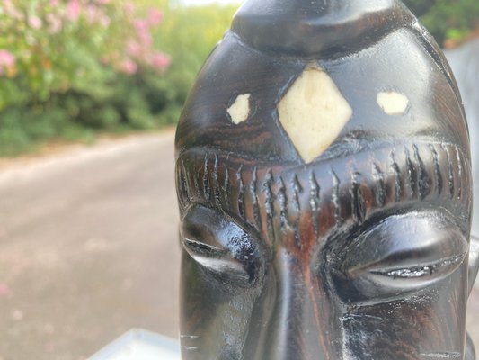 African Wooden Bust of a Woman, 20th Century-UR-1720204