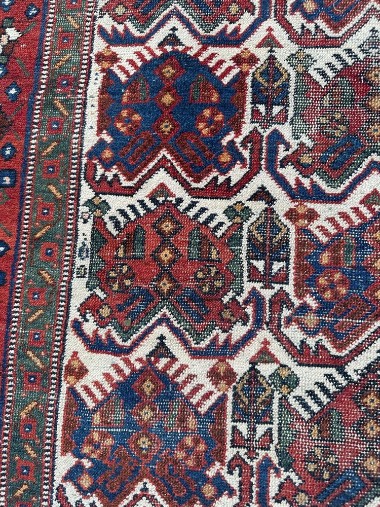 Afshar Cotton and Wool Rug, 1920s