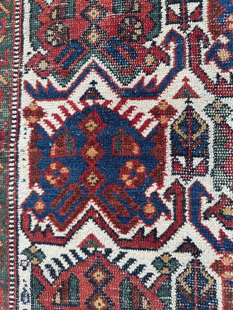 Afshar Cotton and Wool Rug, 1920s