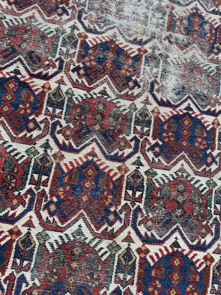 Afshar Cotton and Wool Rug, 1920s