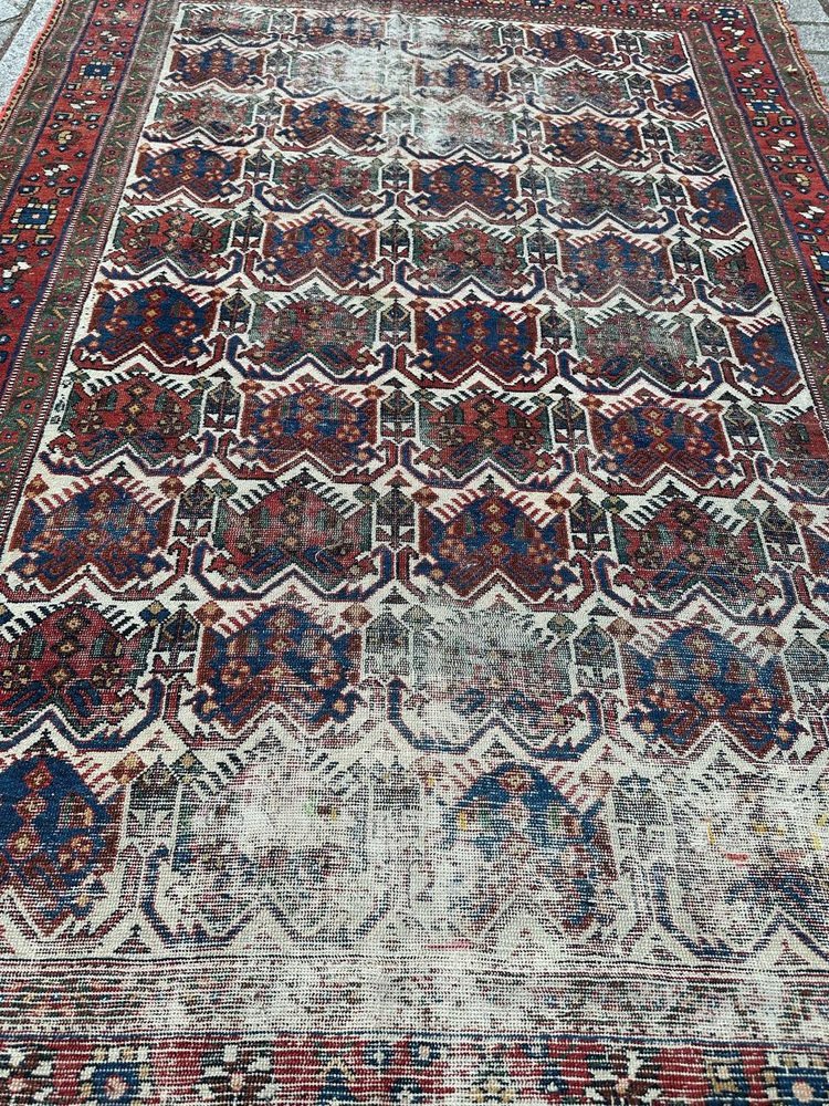 Afshar Cotton and Wool Rug, 1920s