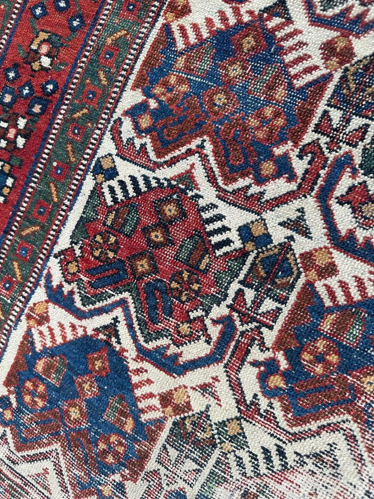 Afshar Cotton and Wool Rug, 1920s