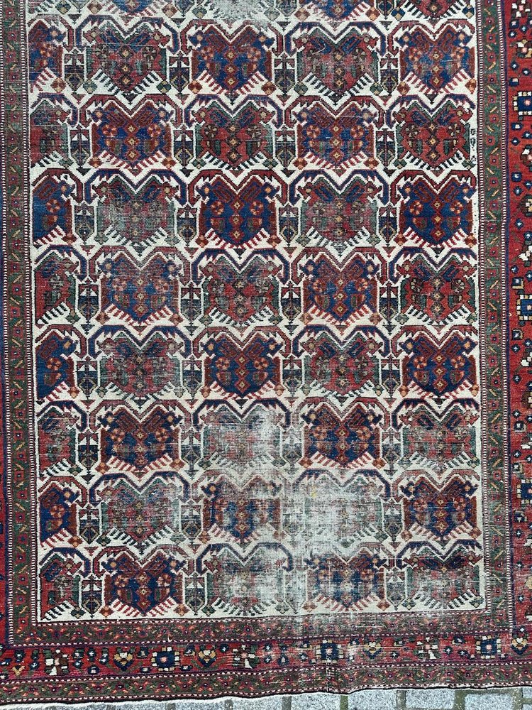 Afshar Cotton and Wool Rug, 1920s