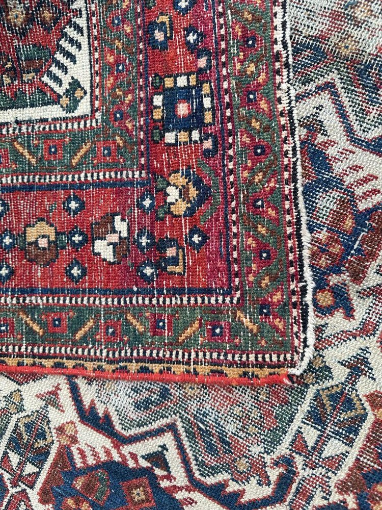 Afshar Cotton and Wool Rug, 1920s