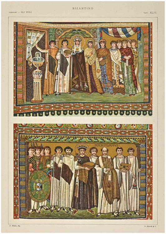 After A. Alessio, Byzantine Decorative Style, Chromolithograph