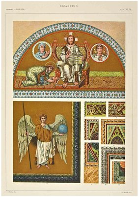 After A. Alessio, Byzantine Decorative Style, Chromolithograph-ZCI-1760398