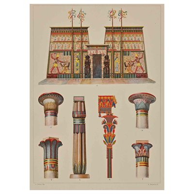 After A. Alessio, Decorative Motifs: Egyptian, Chromolithograph-ZCI-2024930