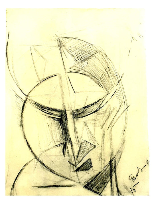 (after) Antoine Pevsner - Face of a Man - Lithograph 1959