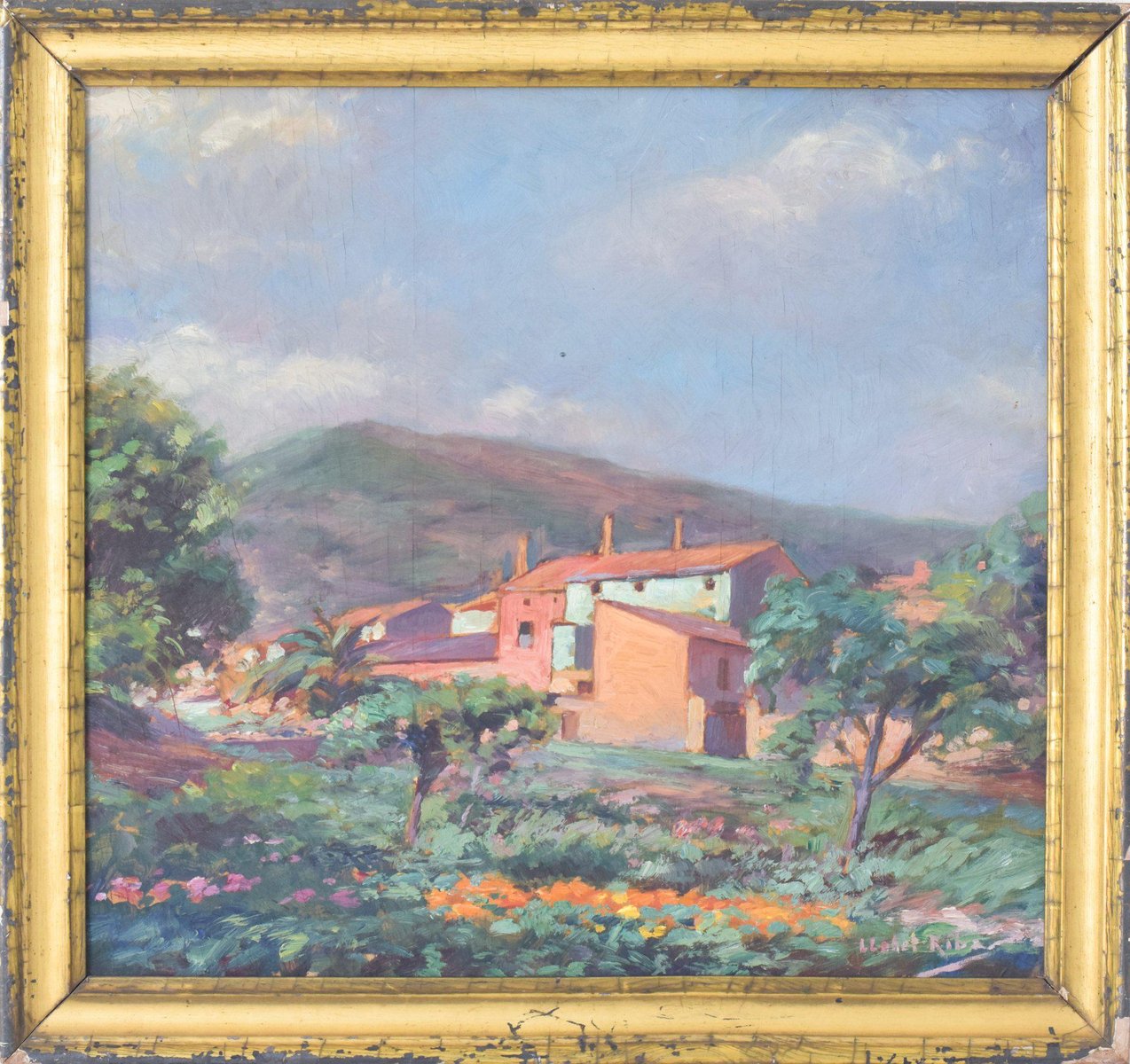 After Armand Guillaumin, Rural Landscape, Early 20th-Century, Oil on Board, Framed