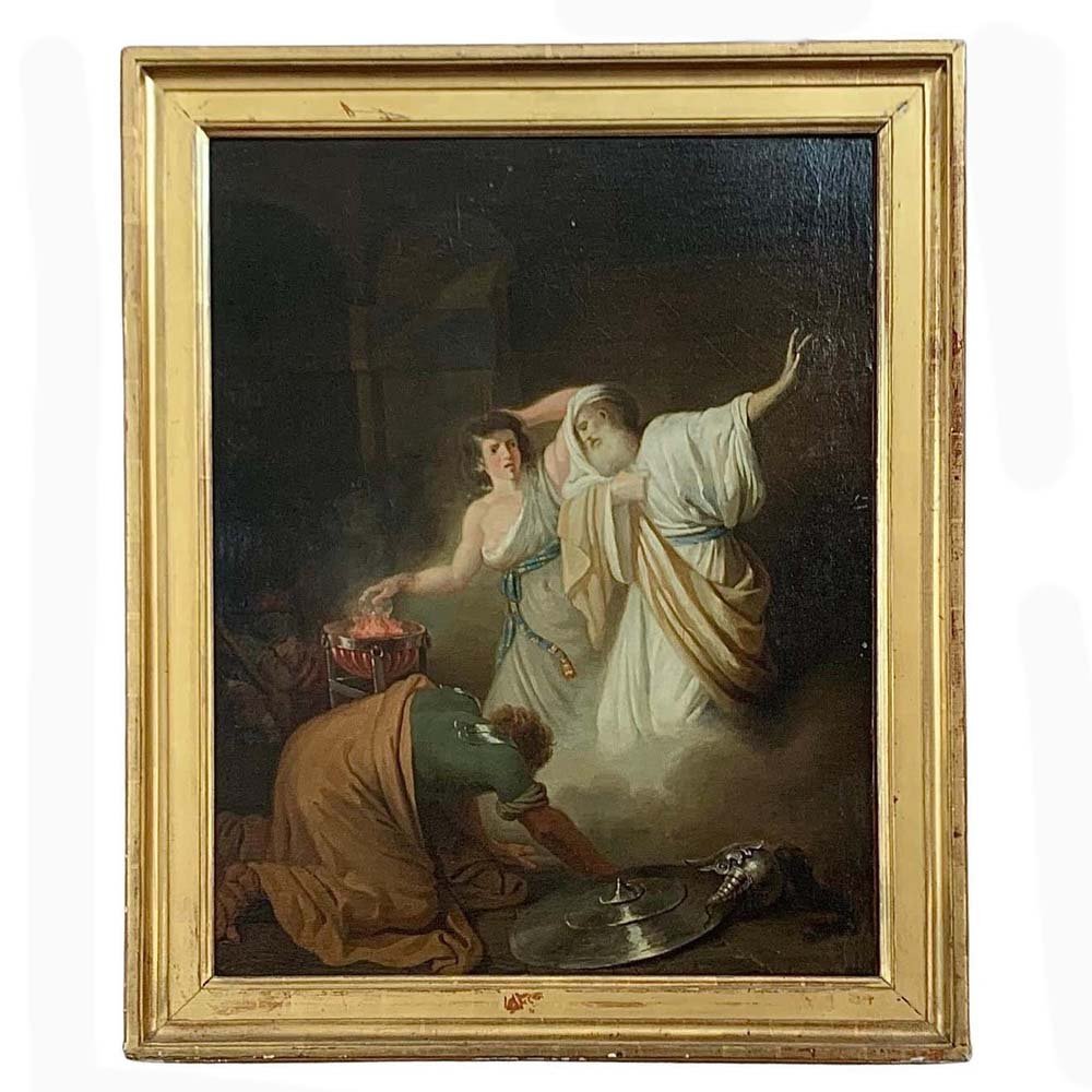 After Benjamin West, Saul Evoking the Shadow of Samuel, 18th Century, Oil on Canvas