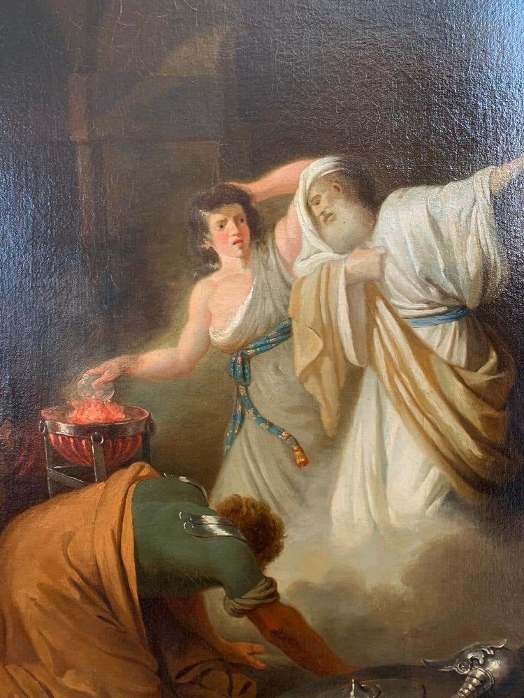 After Benjamin West, Saul Evoking the Shadow of Samuel, 18th Century, Oil on Canvas