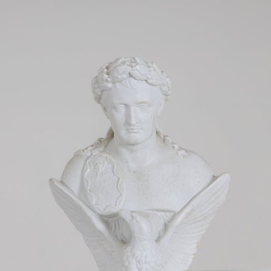 After Bertel Thorvaldsen, Bust of Napoleon Bonaparte, 19th Century, Bisque Porcelain