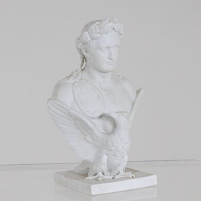 After Bertel Thorvaldsen, Bust of Napoleon Bonaparte, 19th Century, Bisque Porcelain-VEI-1364443