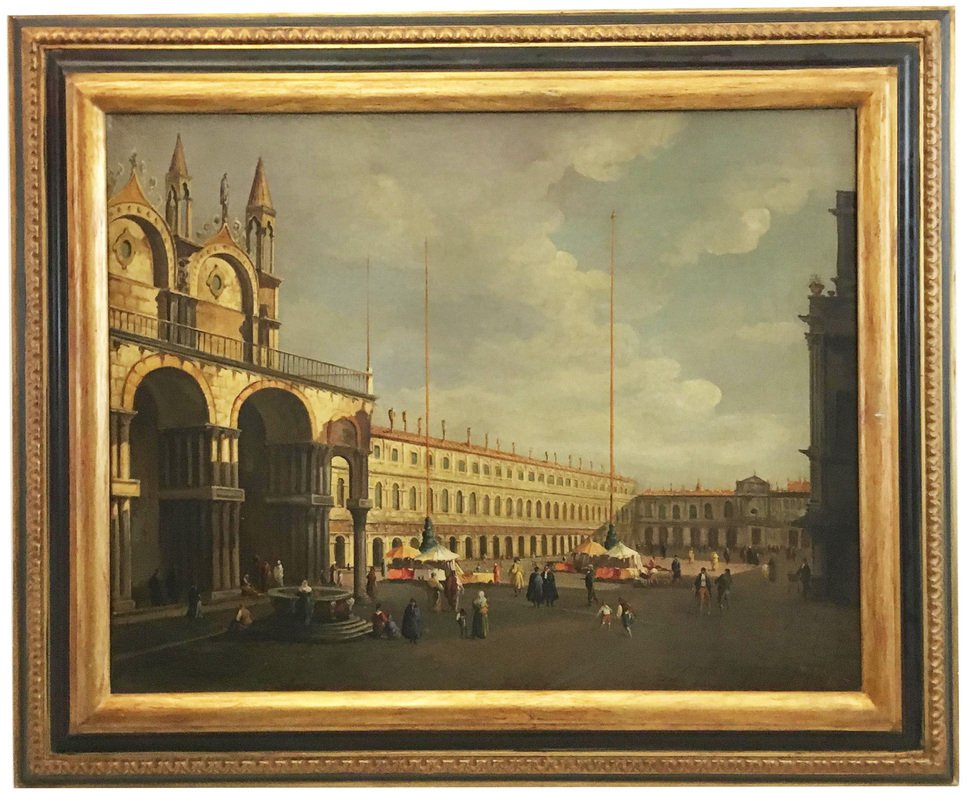 After Canaletto, Landscape of Venice, 2006, Oil on Canvas, Framed