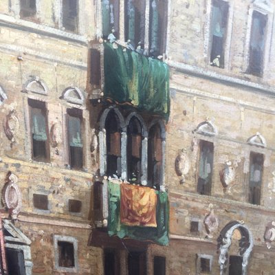 After Canaletto, Mario De Angeli, Venice, 2008, Oil on Canvas, Framed-YUW-1319955