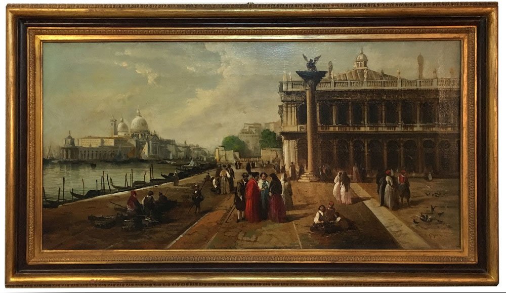 After Canaletto, Venetian Landscape, 2002, Oil on Canvas