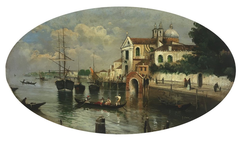 After Canaletto, Venetian Landscape, 2002, Oil on Canvas