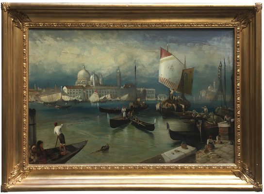 After Canaletto, Venetian Landscape, 2004, Oil on Canvas-YUW-1309651