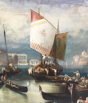 After Canaletto, Venetian Landscape, 2004, Oil on Canvas-YUW-1309651